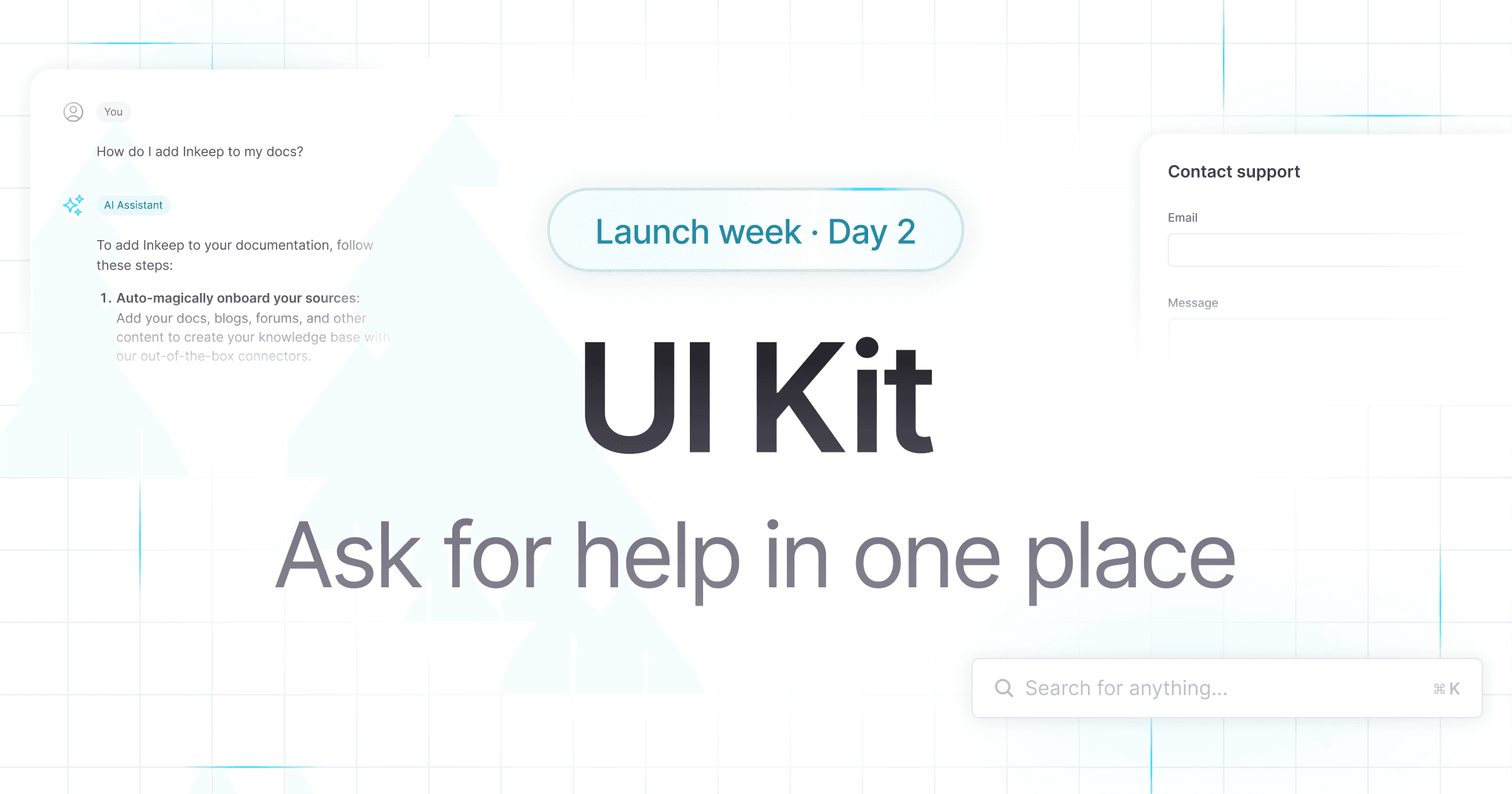 UI Kit: one hub for all user questions
